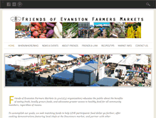 Tablet Screenshot of evanstonfarmersmarkets.org